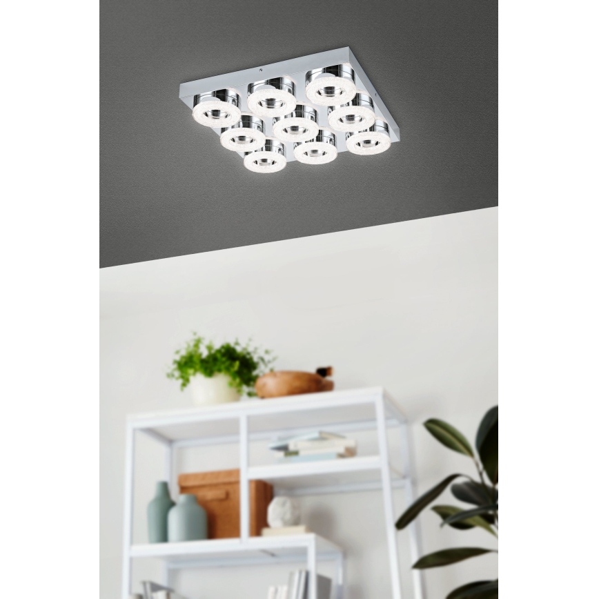 Eglo 95665 - Plafonnier FRADELO 9xLED/4W/230V