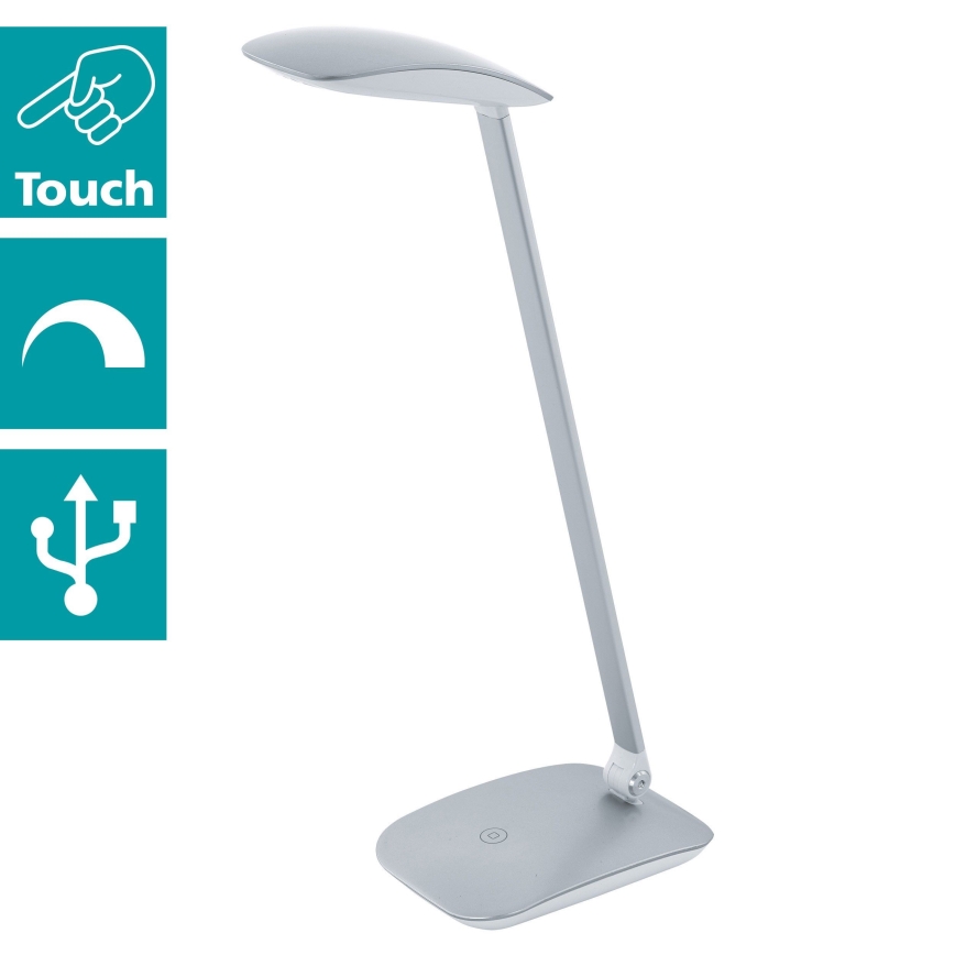 Eglo - Lampe de table LED à intensité modulable 1xLED/4,5W/USB