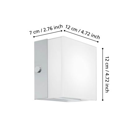 Eglo 95747 - Applique murale ALEA 2 LED/3,7 W/230 V