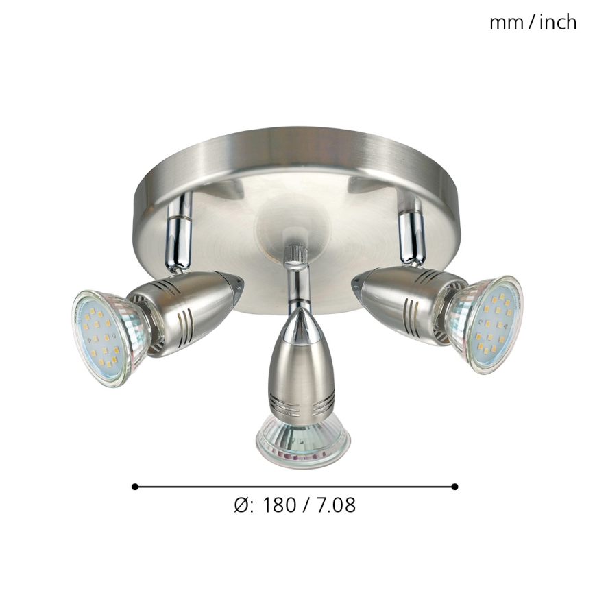 Eglo - Spot LED 3xGU10-LED/3W/230V