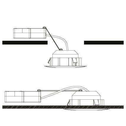 Eglo - Lot de 3 luminaires encastrés LED PINEDA LED/4,9W/230V