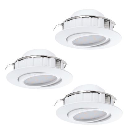 Eglo - Lot de 3 spots encastrables LED PINEDA LED/4,9W/230V