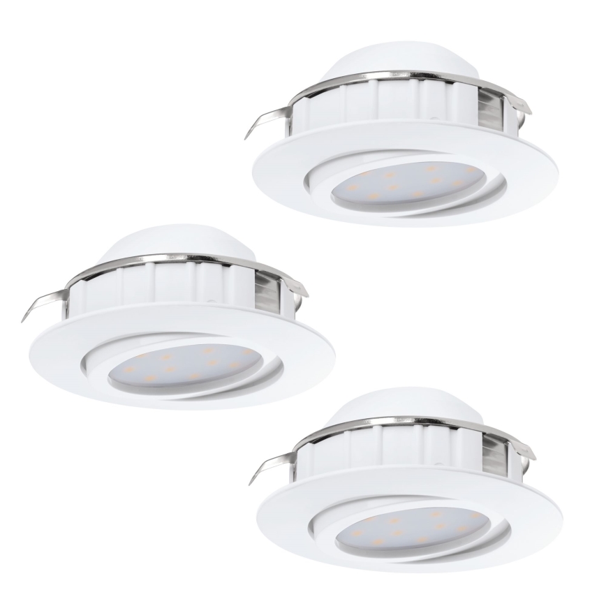 Eglo - Lot de 3 spots encastrables LED PINEDA LED/4,9W/230V