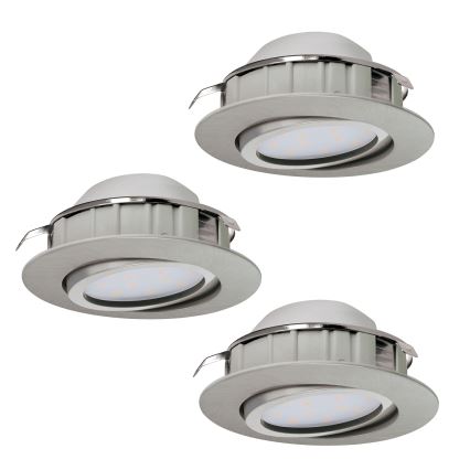 Eglo - Lot de 3 spots encastrés LED PINEDA LED/4,9W/230V