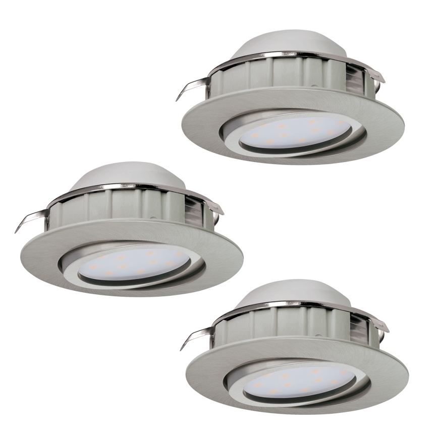 Eglo - Lot de 3 spots encastrés LED PINEDA LED/4,9W/230V