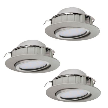 Eglo - Lot de 3 spots encastrés LED PINEDA LED/6W/230V