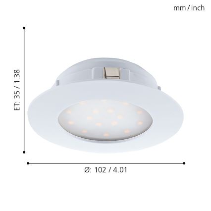 Eglo - luminaire LED encastrable LED/11W/230V