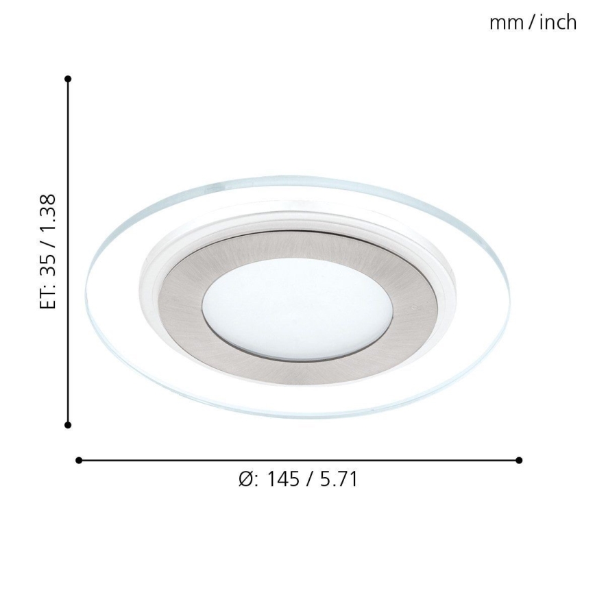 Eglo - Luminaire LED encastrable 1xLED/11W/230V