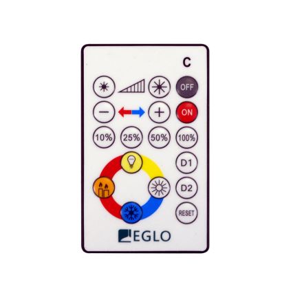 Eglo 95974 - Plafonnier LED dimmable VOLTAGO 2 LED/14W/230V + télécommande