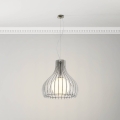 Eglo 96211 - Suspension sur câble TINDORI 1 x E27/60 W/230 V Ø 50 cm blanche