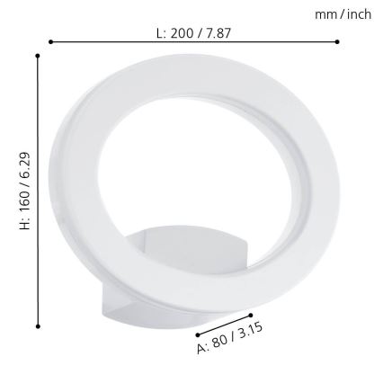 Eglo - Applique murale LED extérieure LED/10W/230V IP44