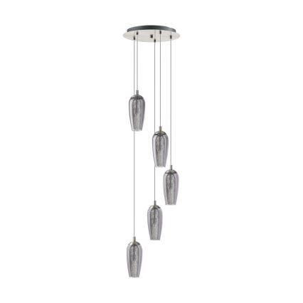 Eglo 96345 - Lustre LED suspendu sur câble FARSALA 5xG9/2,5W/230V