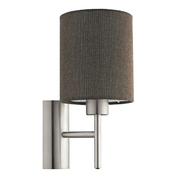 Eglo 96385 - Luminaire flexible PASTERI 1xE27/60W/230V marron
