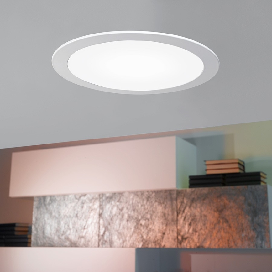 Eglo 96407 - Plafonnier encastré LED dimmable FUEVA 1 LED/10,95W/230V Ø 17 cm