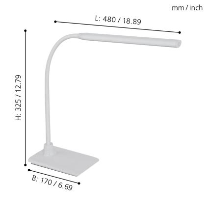 Eglo - Lampe de table LED à intensité modulable LED/3,5W/230V