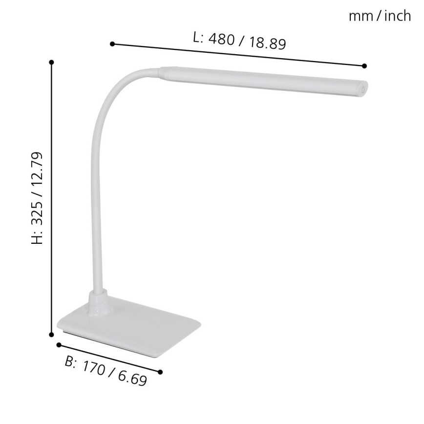 Eglo - Lampe de table LED à intensité modulable LED/3,5W/230V