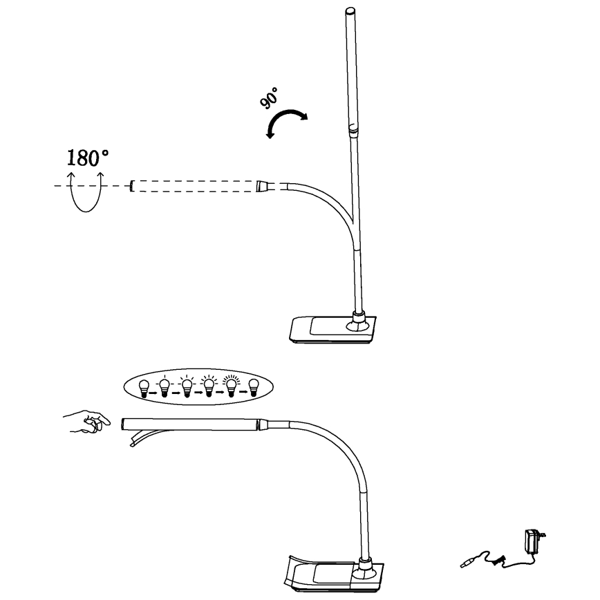 Eglo - Lampe de table LED à intensité modulable LED/3,5W/230V