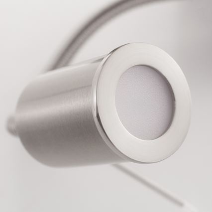 Eglo - Luminaire flexible 1xE27/40W+LED/3,8W taupe