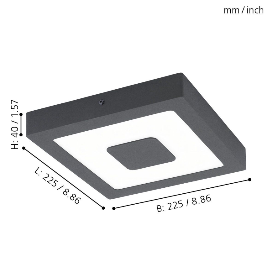 Eglo - Plafonnier extérieur LED/16,5W/230V IP44