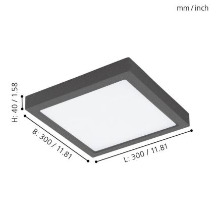 Eglo - Plafonnier extérieur LED/22W IP44