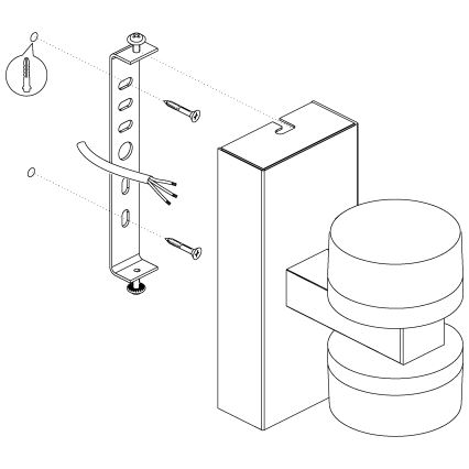 Eglo - à intensité variable applique murale salle de bain 2xLED/7,2W/ IP44