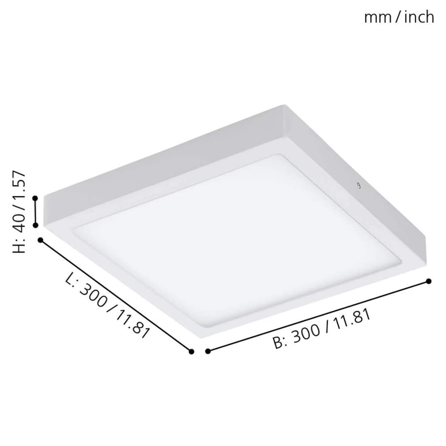 Eglo - Plafonnier LED RGBW dimmable FUEVA-C LED/21W/230V 30x30 cm