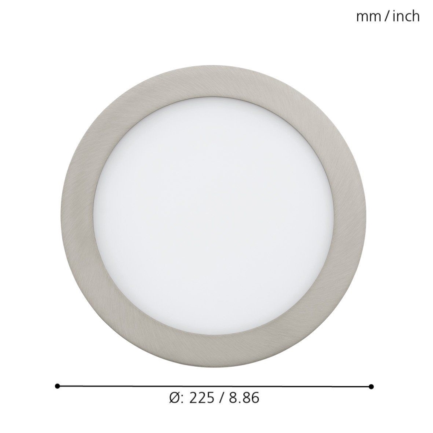 Eglo - Plafonnier encastré LED RGB dimmable FUEVA-C LED/15,6W/230V Ø 22,5 cm