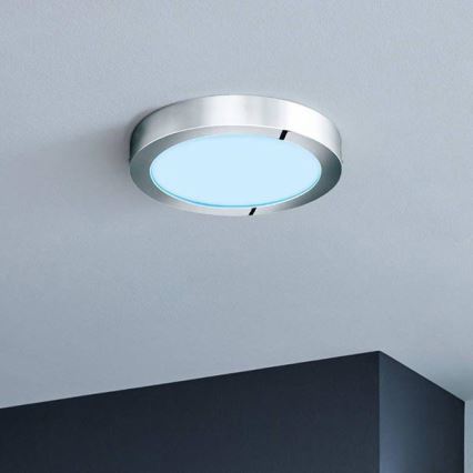 Eglo - Plafonnier LED RGBW dimmable FUEVA-C LED/15,6 W/230 V Bluetooth Ø 22,5 cm