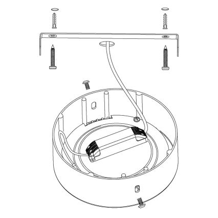 Eglo  - Plafonnier LED RGBW à intensité variable FUEVA-C LED/21W/230V Bluetooth