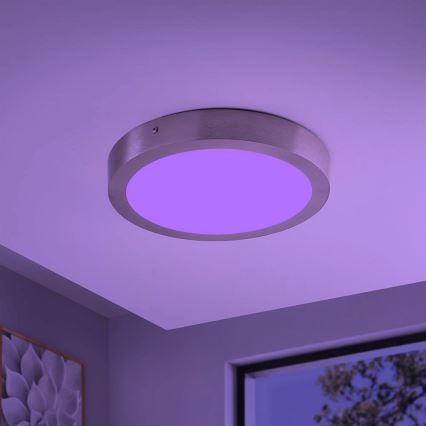 Eglo - Plafonnier LED RGBW dimmable FUEVA-C LED/21W/230V Bluetooth diam. 30 cm