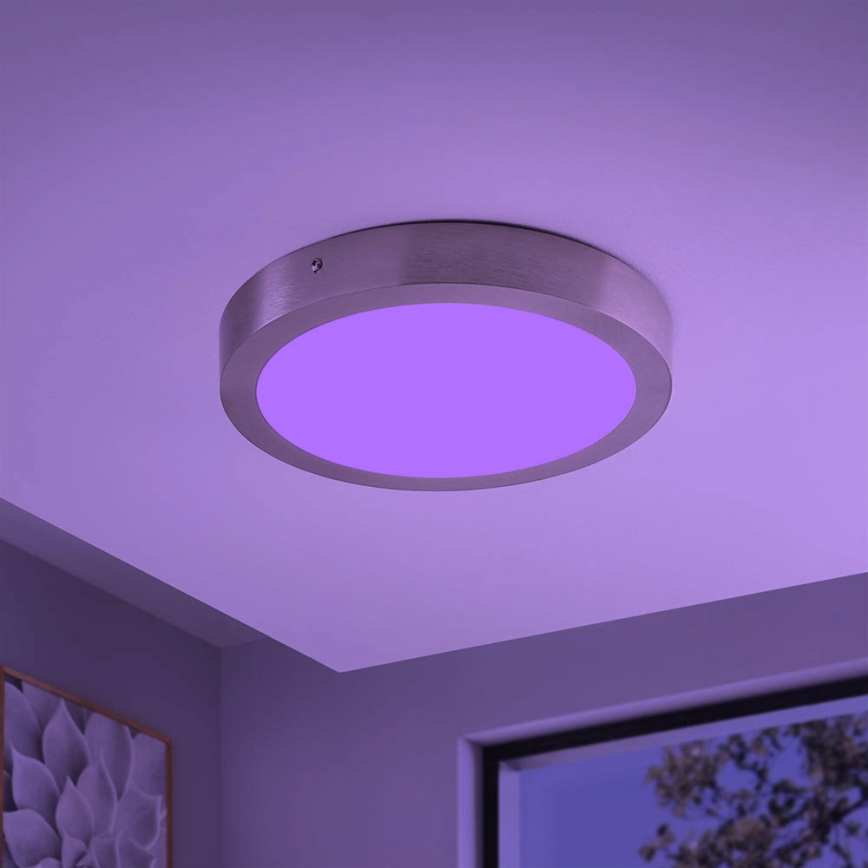 Eglo - Plafonnier LED RGBW dimmable FUEVA-C LED/21W/230V Bluetooth diam. 30 cm