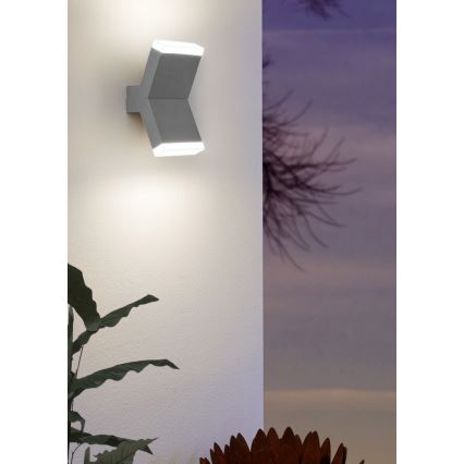 Eglo 96706 - Applique murale LED CANTZO 2xLED/4W/230V gris