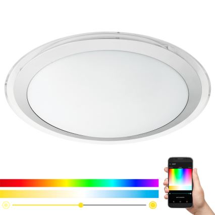 Eglo - Plafonnier LED RVBW à intensité variable COMPETA-C LED/17W/230V + télécommande