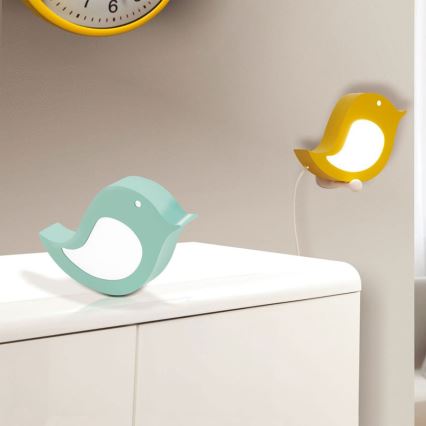 Eglo 96853 - Applique murale pour enfants SPARINO LED/4,2W/230V verte