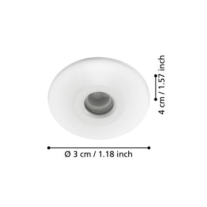 Eglo - Spot encastrable LED salle de bain 3xLED/1W/230V IP44