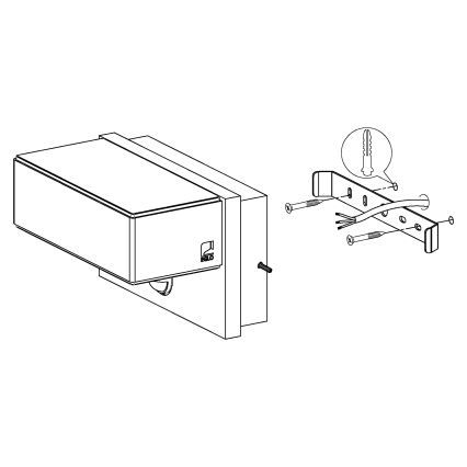 Eglo - Applique murale LED extérieure avec détecteur 2xLED/5,6W/230V