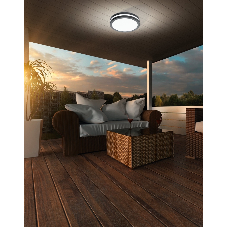 Eglo - Plafonnier à intensité variable LED salle de bain LOCANA-C LED/14W/230V Bluetooth IP44