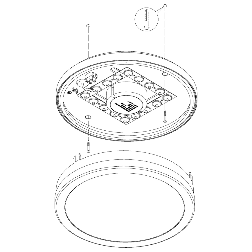 Eglo - Plafonnier à intensité variable LED salle de bain LOCANA-C LED/14W/230V Bluetooth IP44