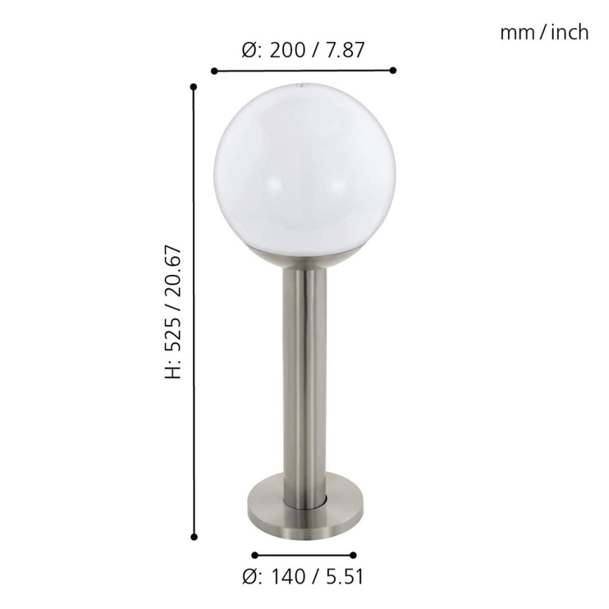 Eglo 97248 - Luminaire d'extérieur LED dimmable NISIA-C 1x E27/9W/230V 525 mm IP44