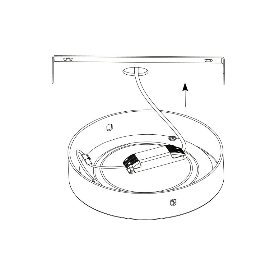 Eglo - plafonnier LED 1xLED/25W/230V argent rond 4000K