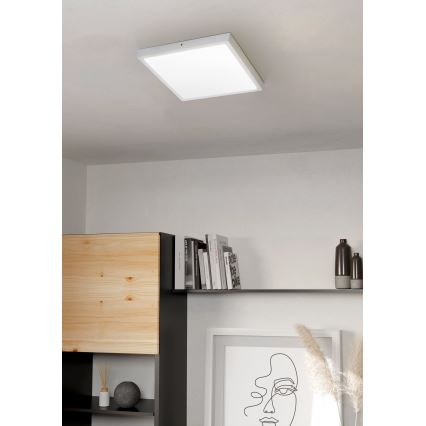 Eglo - plafonnier LED 1xLED/25W/230V blanc anguleux 4000K