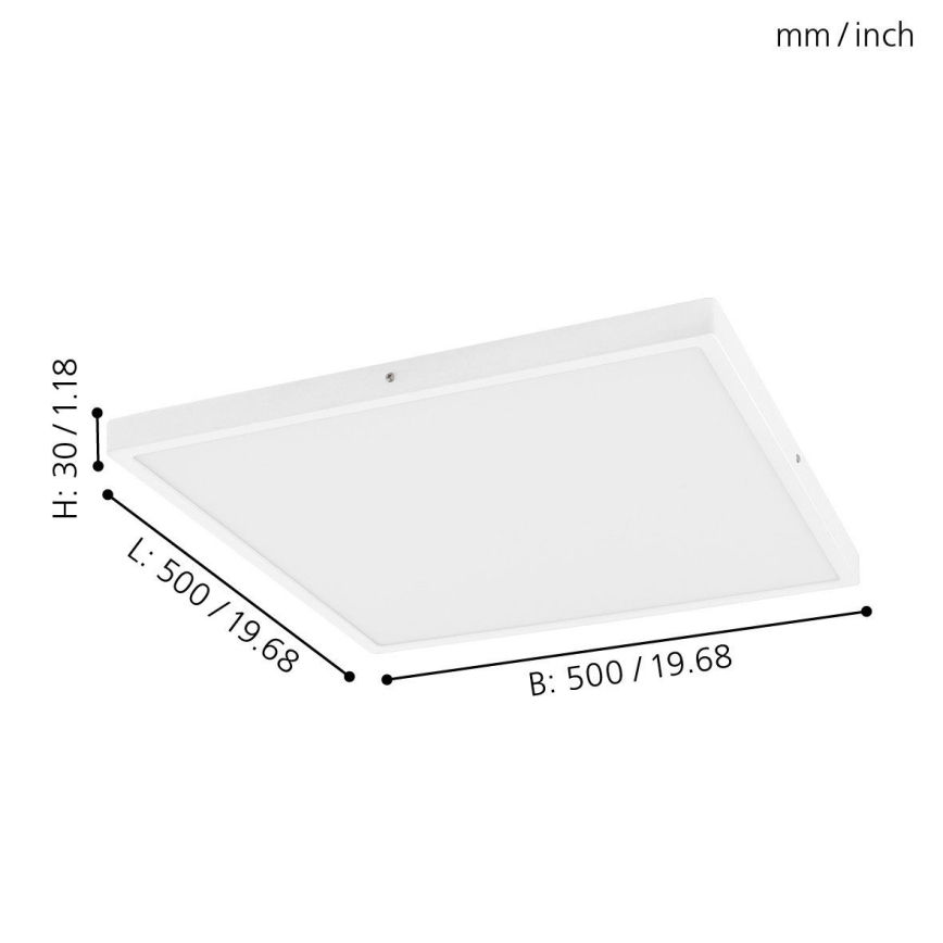 Eglo - Plafonnier LED à intensité modulable 1xLED/25W/230V