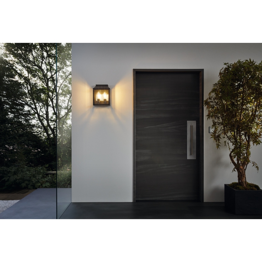 Eglo - Applique murale extérieure 2xE27/60W/230V IP44