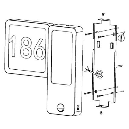 Eglo - Applique murale extérieure LED 2xLED/2,7W + LED/3,6W/230V IP44