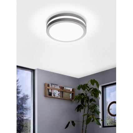 Eglo - Plafonnier LED à intensité variable salle de bain LOCANA-C LED/14W gris IP44