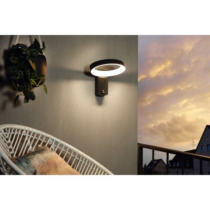 Eglo - Applique murale LED extérieure avec détecteur LED/11W/230V IP44