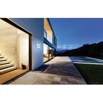 Eglo - Numéro de maison solaire LED/2W/3,7V 2000 mAh IP44