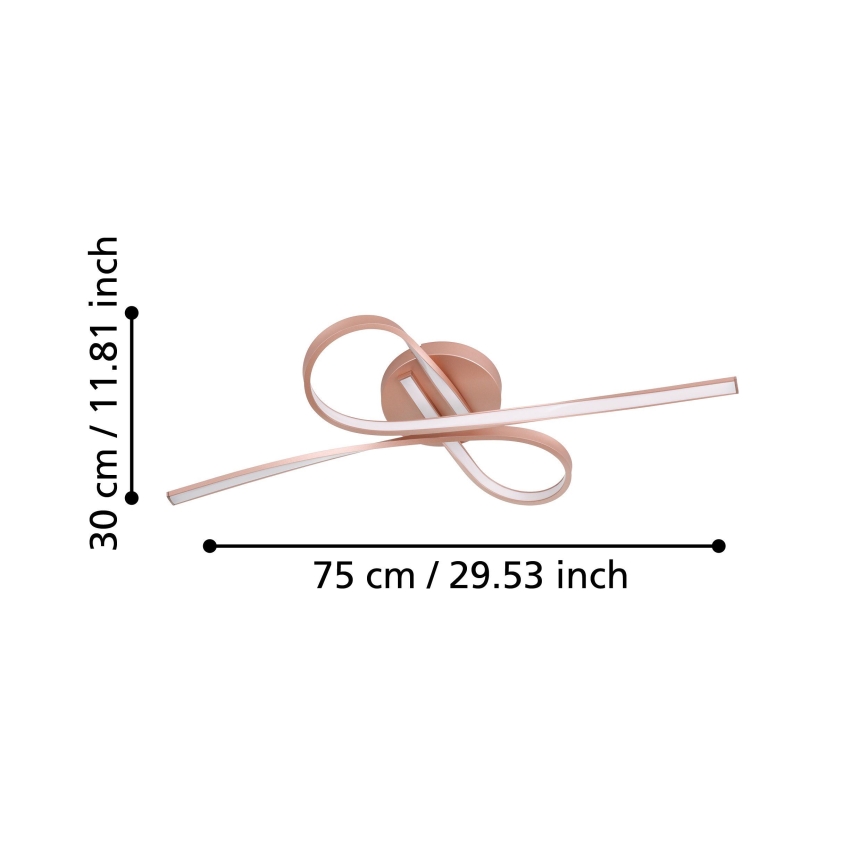 Eglo - Lustre plafonnier LED 2xLED/11W/230V
