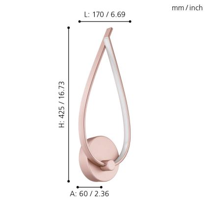 Eglo - Applique murale LED/11W/230V