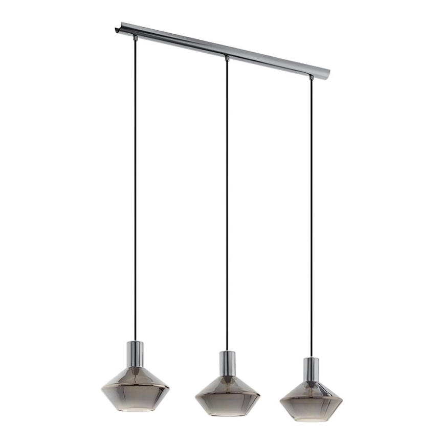 Eglo 97424 - Suspension PONZANO sur câble 3xE27/60W/230V